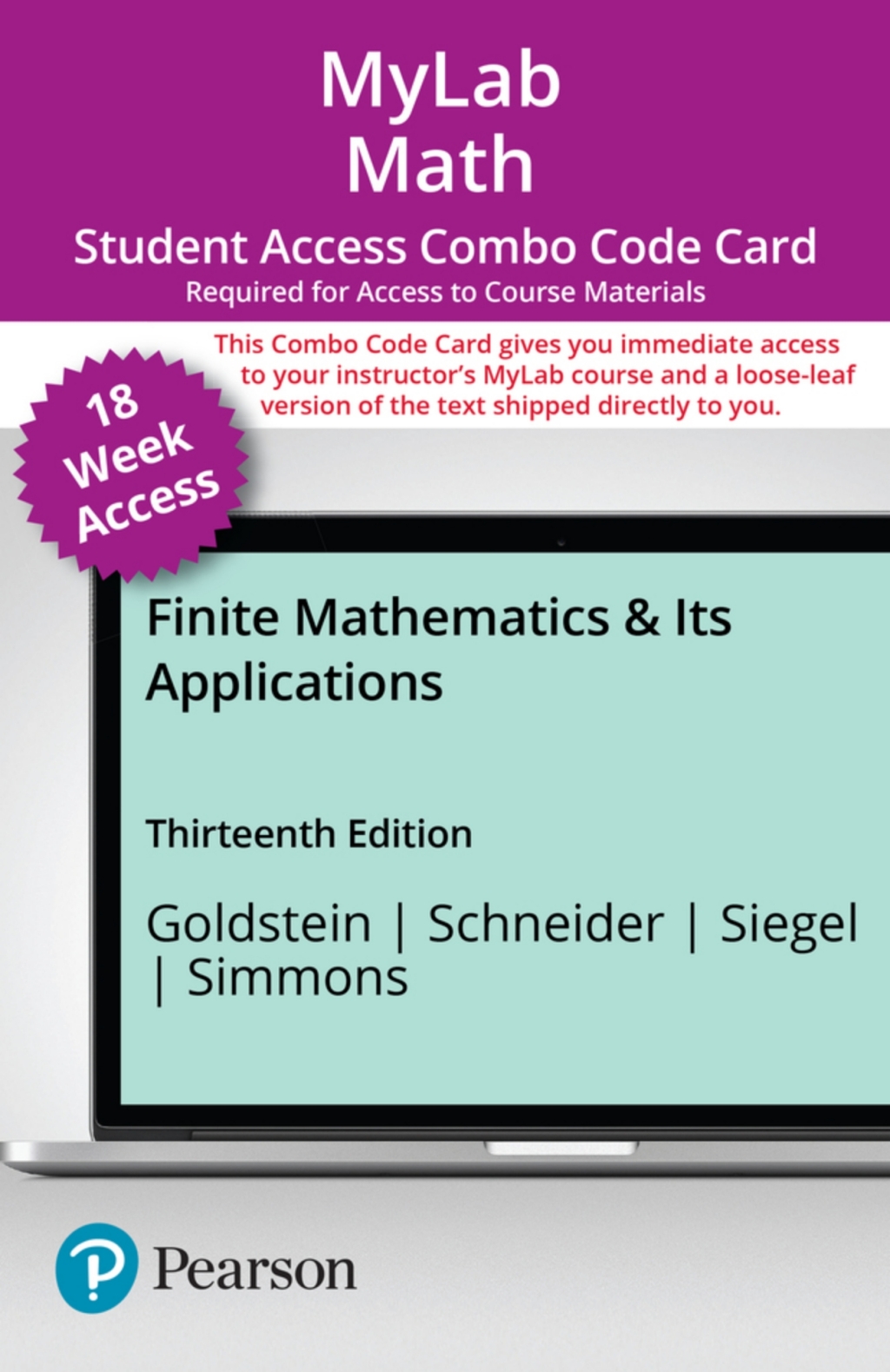 MyLab Math with Pearson eText + Print Combo Access Code for Finite Mathematics & Its Applications 13th Edition â€“ PDF/EPUB Version Downloadable