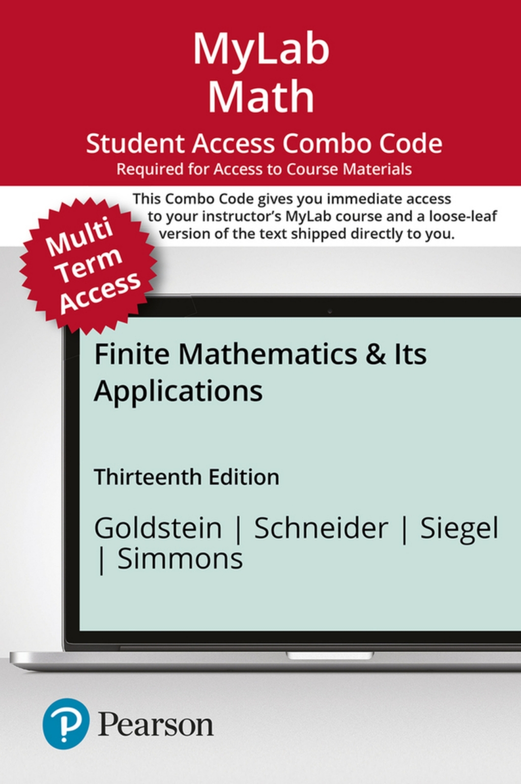 MyLab Math with Pearson eText + Print Combo Access Code for Finite Mathematics & Its Applications 13th Edition â€“ PDF/EPUB Version Downloadable