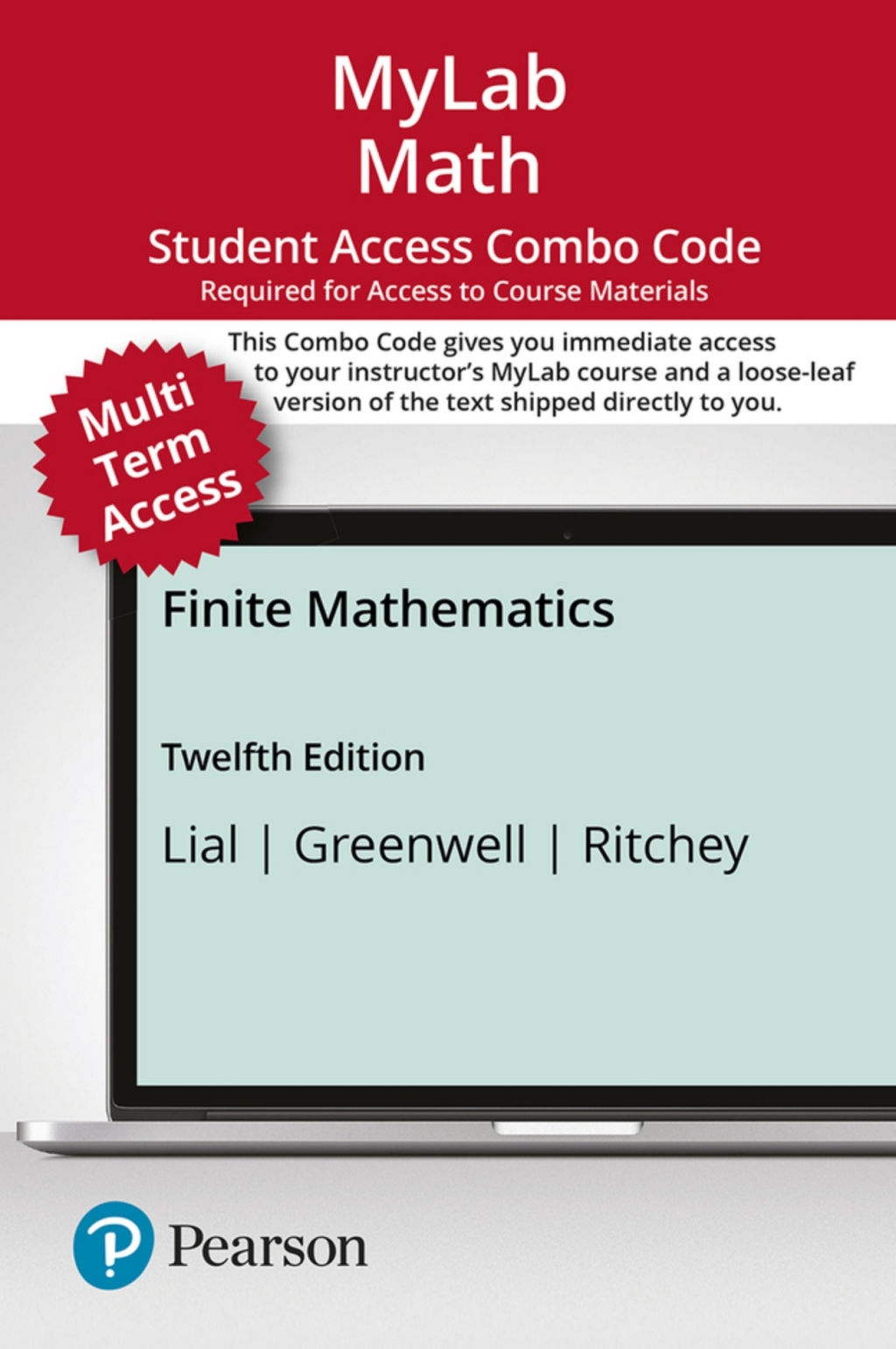 MyLab Math with Pearson eText + Print Combo Access Code for Finite Mathematics 12th Edition â€“ PDF/EPUB Version Downloadable