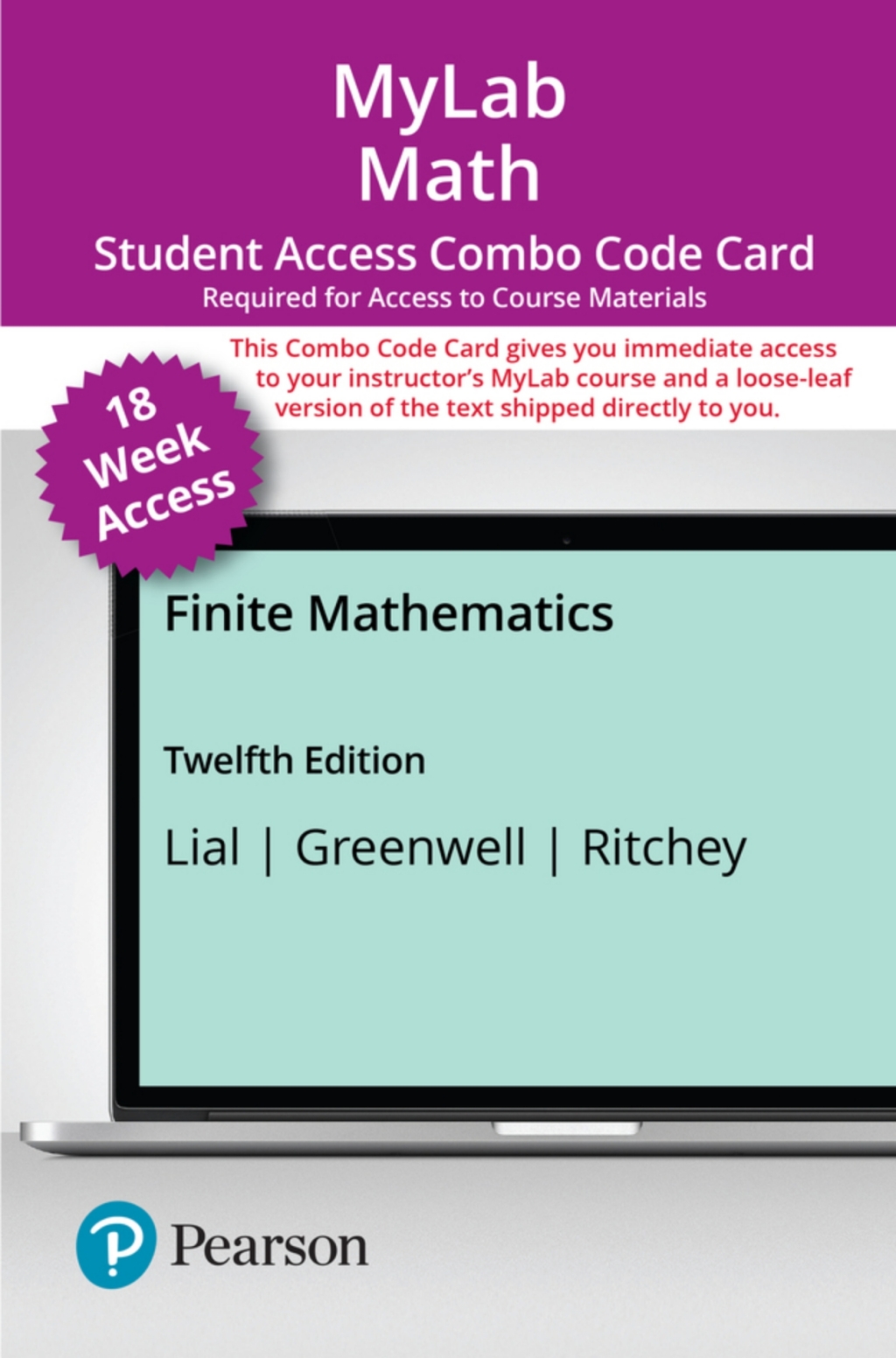 MyLab Math with Pearson eText + Print Combo Access Code for Finite Mathematics 12th Edition â€“ PDF/EPUB Version Downloadable