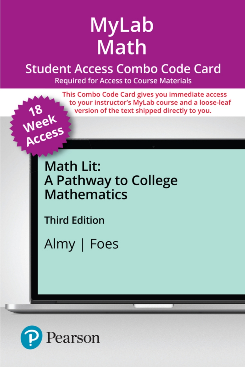 MyLab Math with Pearson eText + Print Combo Access Code for Math Lit: A Pathway to College Mathematics 3rd Edition â€“ PDF/EPUB Version Downloadable