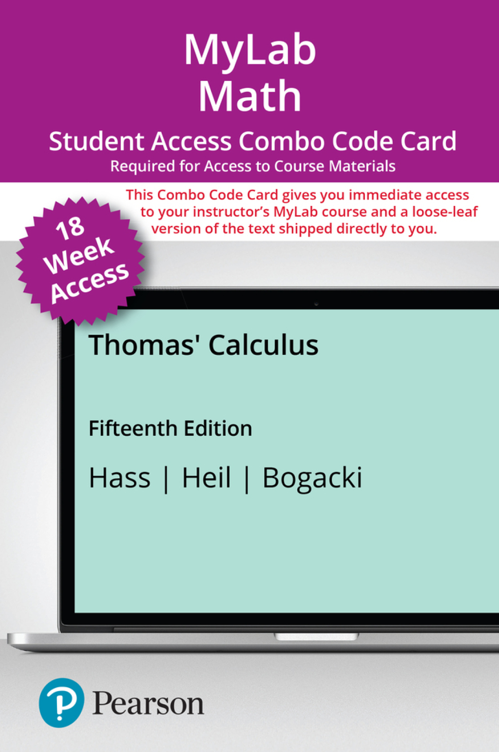 MyLab Math with Pearson eText + Print Combo Access Code for Thomas' Calculus 15th Edition â€“ PDF/EPUB Version Downloadable
