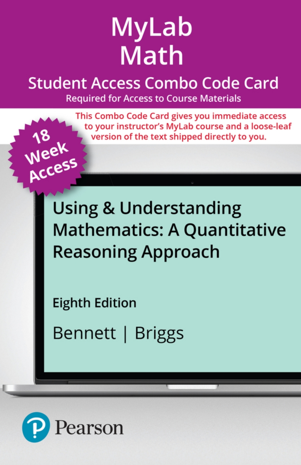MyLab Math with Pearson eText + Print Combo Access Code for Using & Understanding Mathematics: A Quantitative Reasoning Approach 8th Edition â€“ PDF/EPUB Version Downloadable
