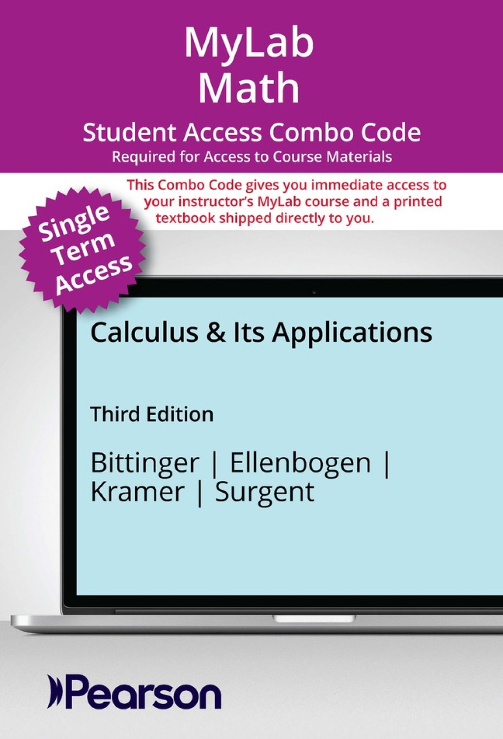 MyLab Math with Pearson eText (up to 18-weeks) + Print Combo Access Code for Calculus & Its Applications 3rd Edition â€“ PDF/EPUB Version Downloadable