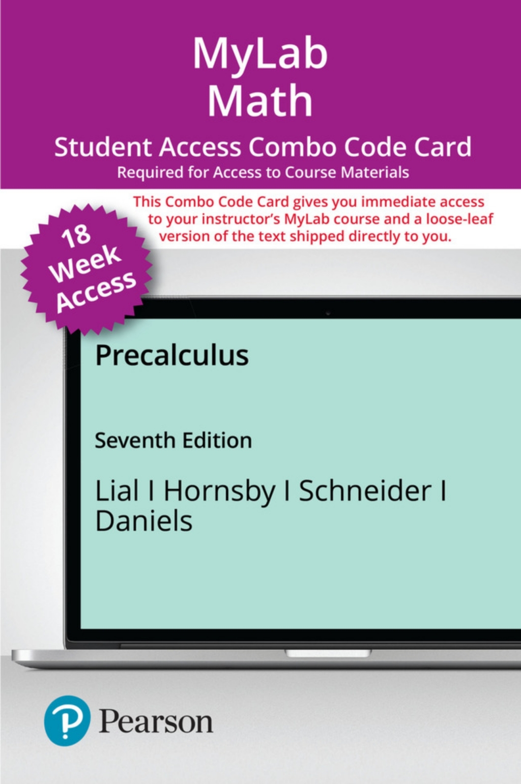 MyLab Math with Pearson eText (up to 18-weeks) + Print Combo Access Code for Precalculus 7th Edition â€“ PDF/EPUB Version Downloadable