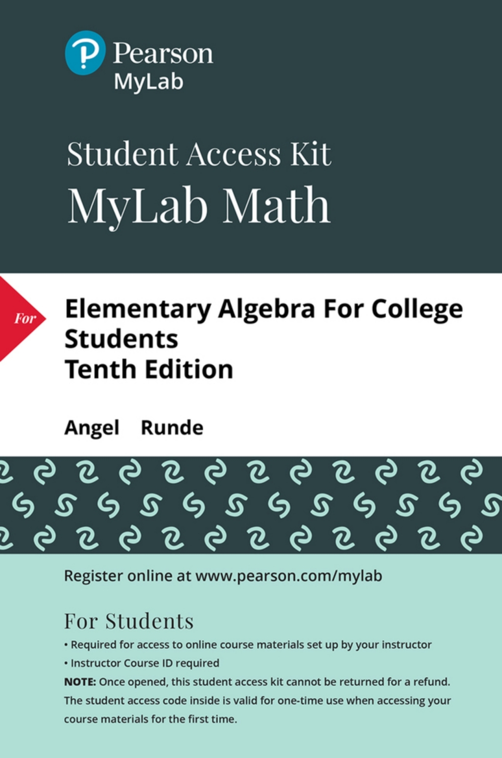 MyLab Math with Pearson eText Access Code (24 Months) for Elementary Algebra for College Students 10th Edition â€“ PDF/EPUB Version Downloadable