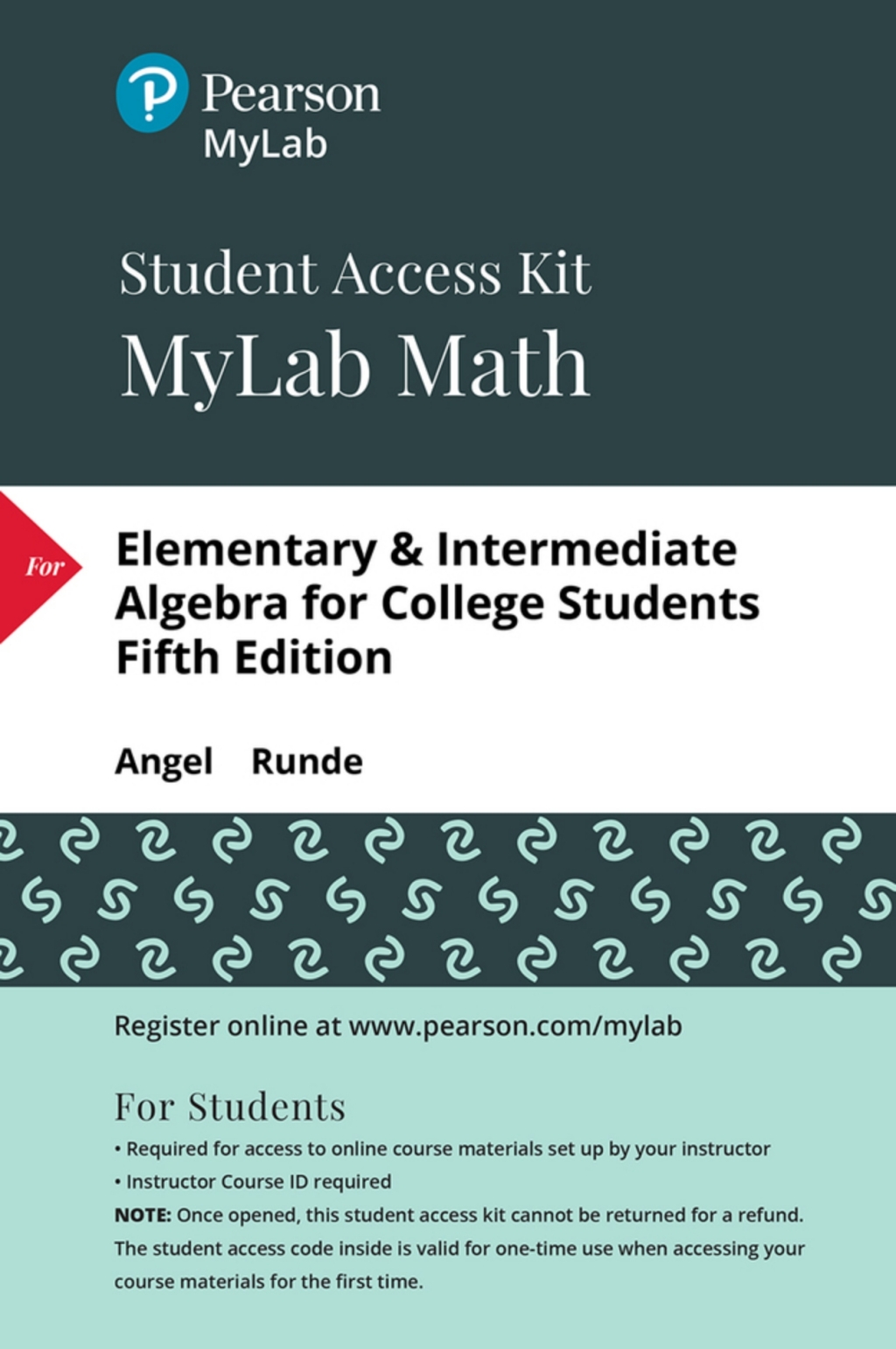 MyLab Math with Pearson eText Access Code (24 Months) for Elementary and Intermediate Algebra for College Students 5th Edition â€“ PDF/EPUB Version Downloadable