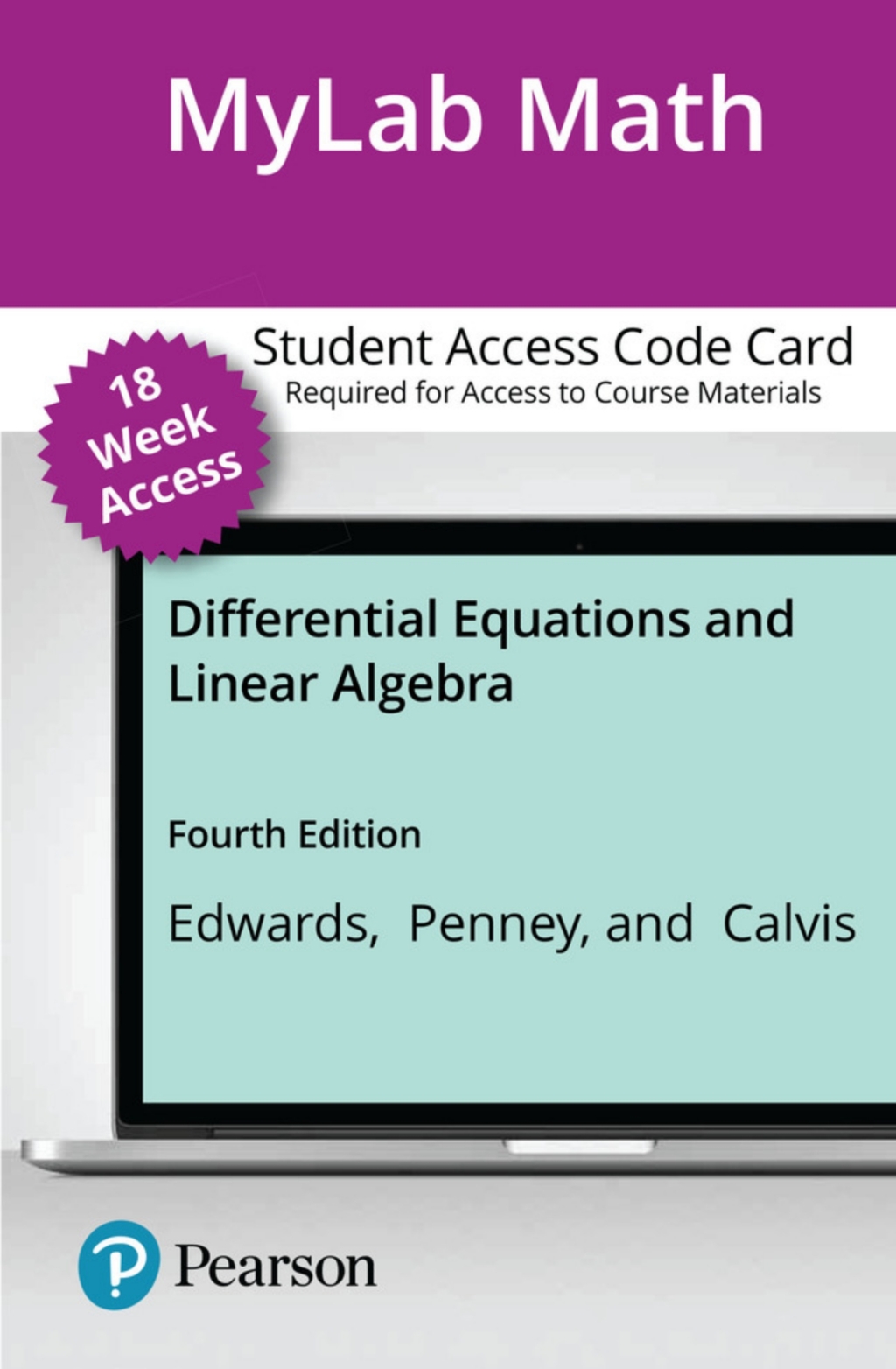 MyLab Math with Pearson eText Access Code for Differential Equations and Linear Algebra 4th Edition â€“ PDF/EPUB Version Downloadable