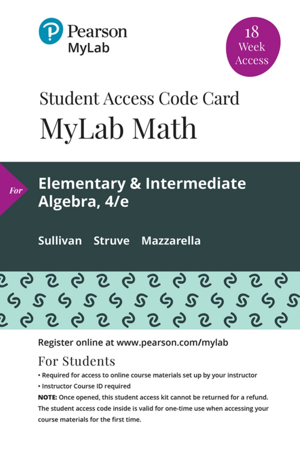 MyLab Math with Pearson eText Access Code for Elementary & Intermediate Algebra 4th Edition â€“ PDF/EPUB Version Downloadable