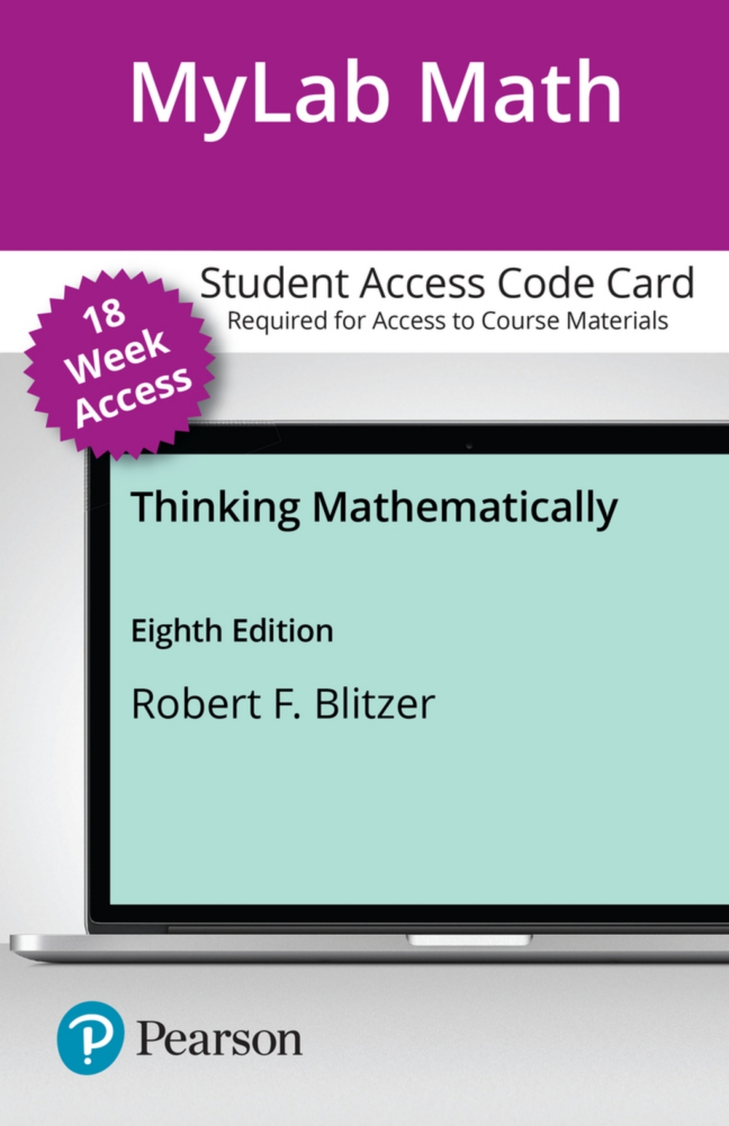 MyLab Math with Pearson eText Access Code for Thinking Mathematically 8th Edition â€“ PDF/EPUB Version Downloadable