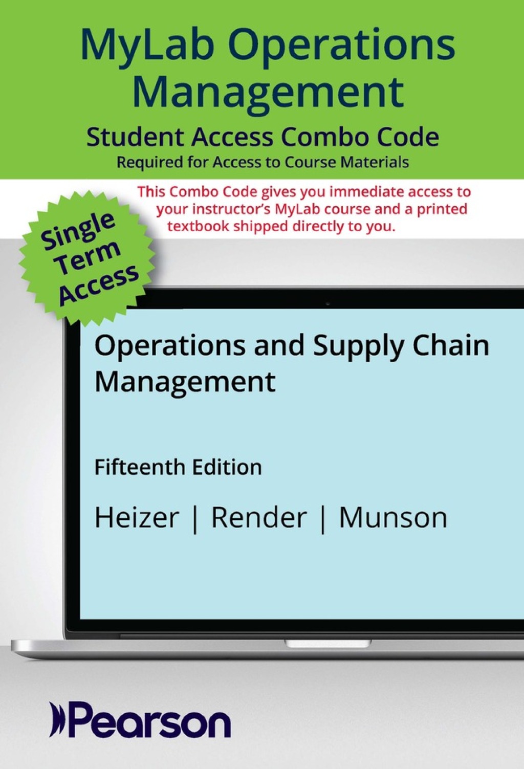 MyLab Operations Management with Pearson eText + Print Combo Access Code for Operations and Supply Chain Management 15th Edition â€“ PDF/EPUB Version Downloadable