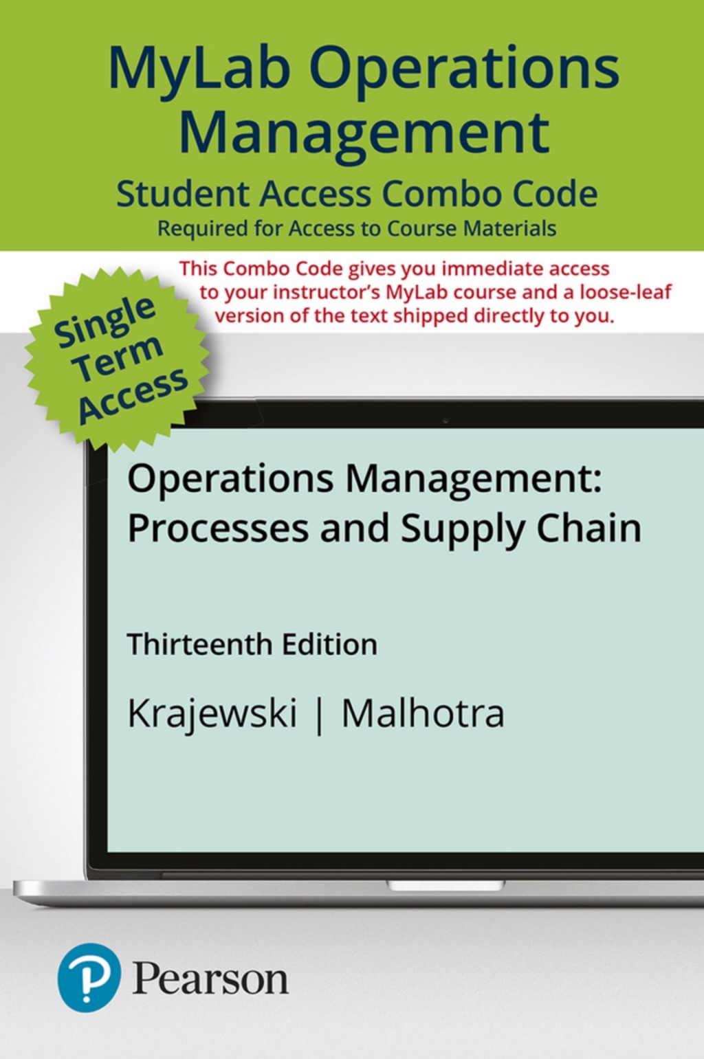 MyLab Operations Management with Pearson eText + Print Combo Access Code for Operations Management: Processes and Supply Chains 13th Edition â€“ PDF/EPUB Version Downloadable