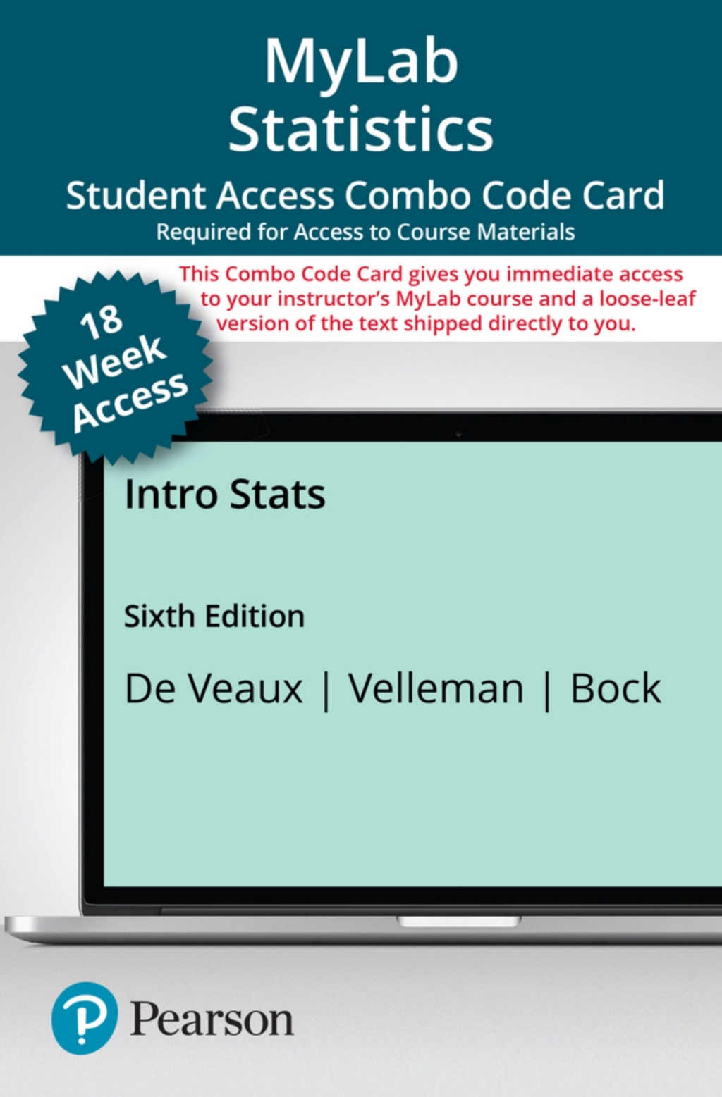 MyLab Statistics with Pearson eText (up to 18-weeks) + Print Combo Access Code for Intro Stats 6th Edition â€“ PDF/EPUB Version Downloadable