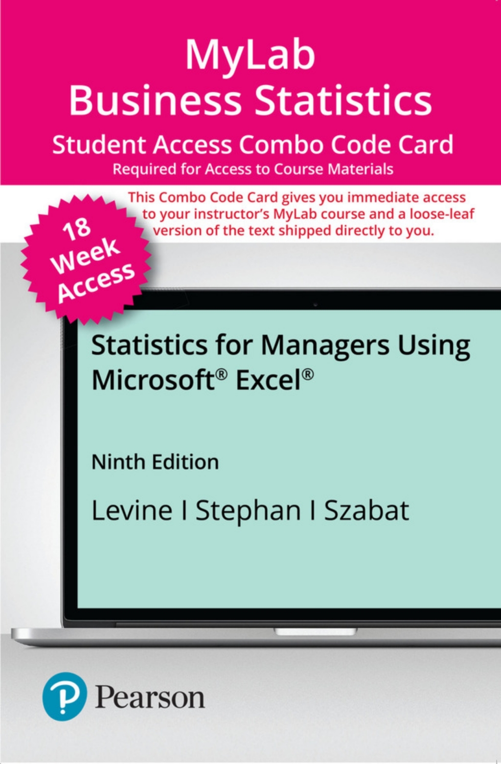 MyLab Statistics with Pearson eText (up to 18-weeks) + Print Combo Access Code for Statistics for Managers Using Microsoft Excel 9th Edition â€“ PDF/EPUB Version Downloadable
