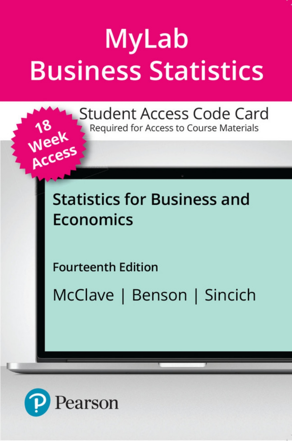 MyLab Statistics with Pearson eText (up to 18-weeks) Access Code for Statistics for Business and Economics 14th Edition â€“ PDF/EPUB Version Downloadable
