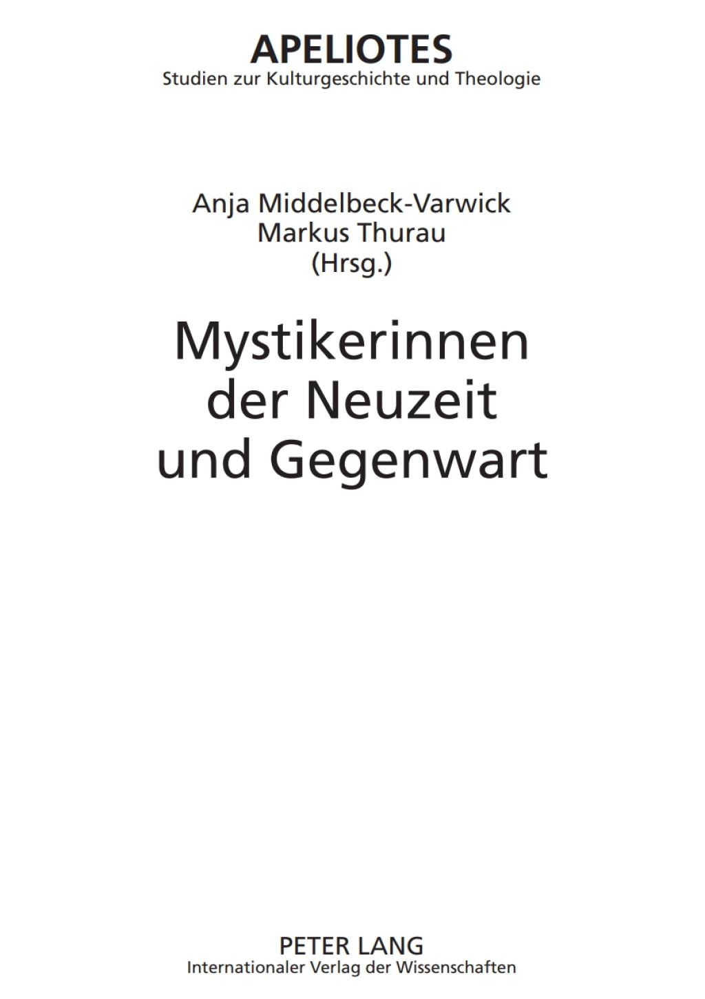 Mystikerinnen der Neuzeit und Gegenwart 1st Edition â€“ PDF/EPUB Version Downloadable