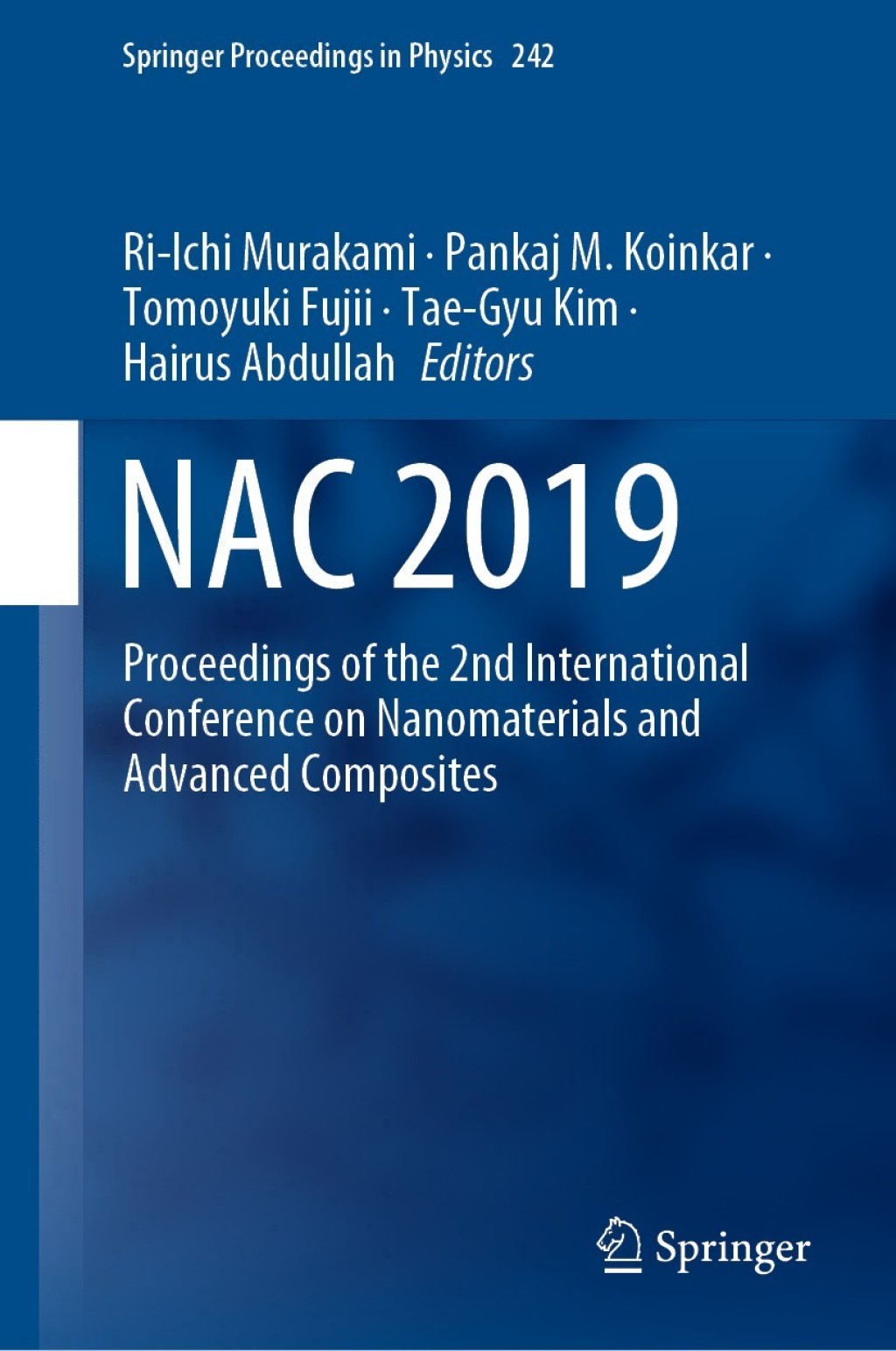 NAC 2019 Proceedings of the 2nd International Conference â€‹on Nanomaterials and â€‹Advanced Composites  â€“ PDF/EPUB Version Downloadable