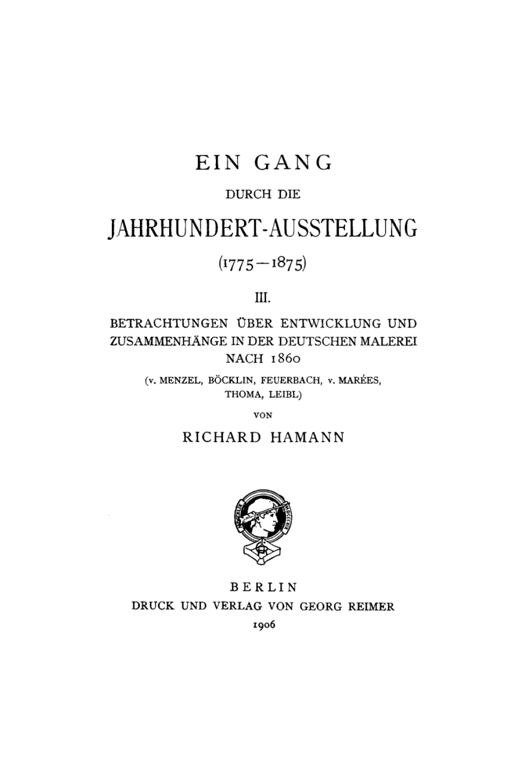 Nach 1860 (v. Menzel, BÃ¶cklin, Feuerbach, v. MarÃ©es, Thoma, Leibl) 1st Edition â€“ PDF/EPUB Version Downloadable
