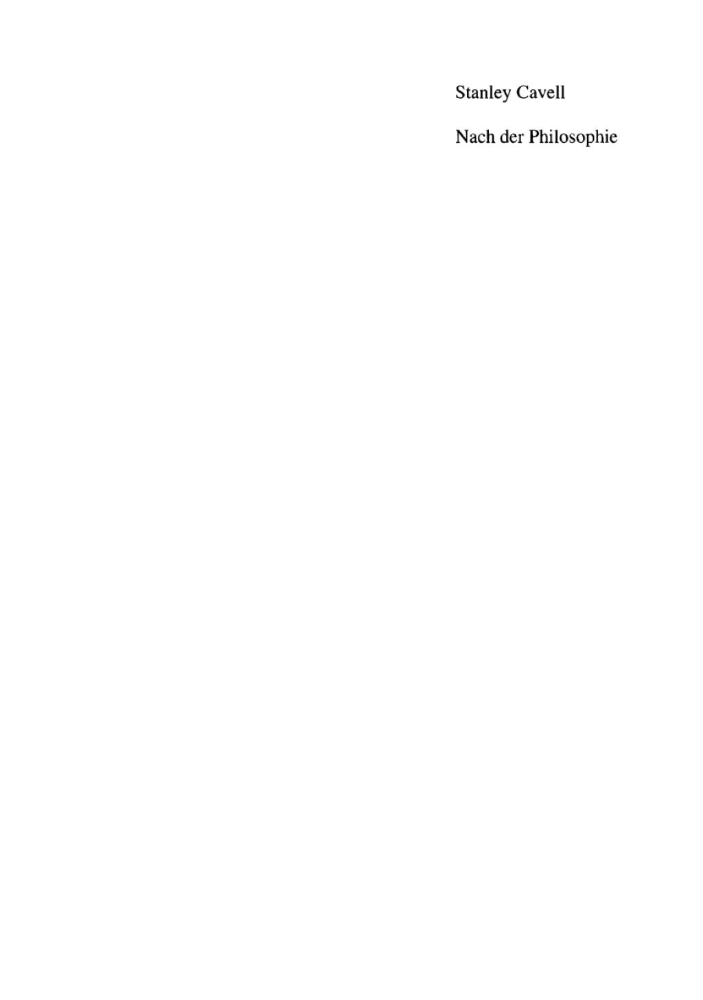 Nach der Philosophie Essays 1st Edition â€“ PDF/EPUB Version Downloadable