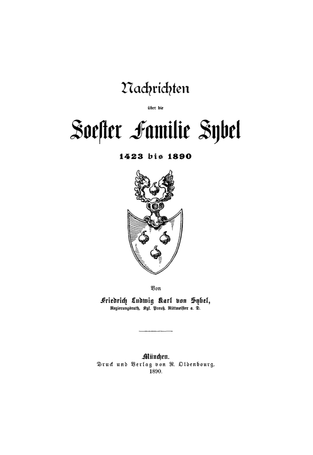 Nachrichten Ã¼ber die Soester Familie Sybel 1423 bis 1890 1st Edition â€“ PDF/EPUB Version Downloadable