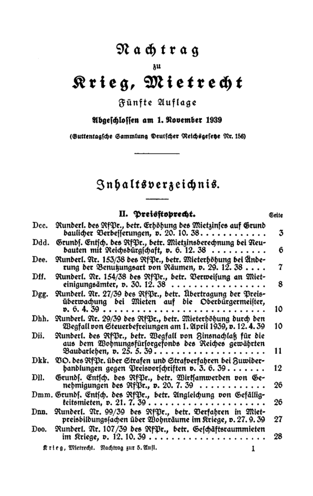 Nachtrag zu Krieg, Mietrecht 5th Edition â€“ PDF/EPUB Version Downloadable