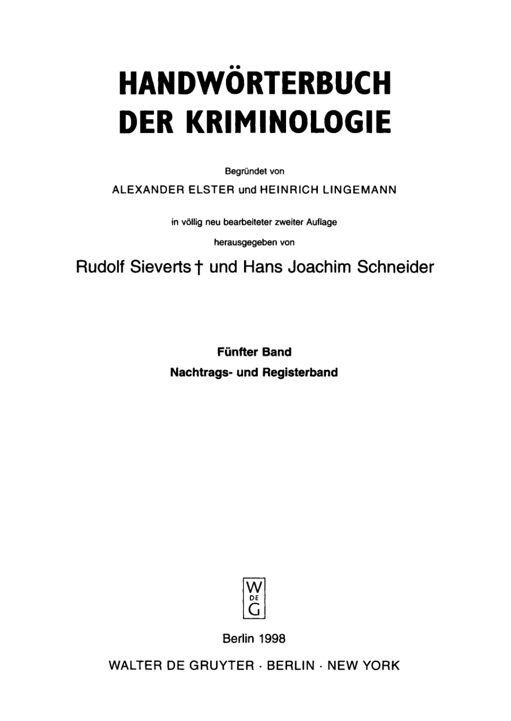 Nachtrags- und Registerband 2nd Edition â€“ PDF/EPUB Version Downloadable