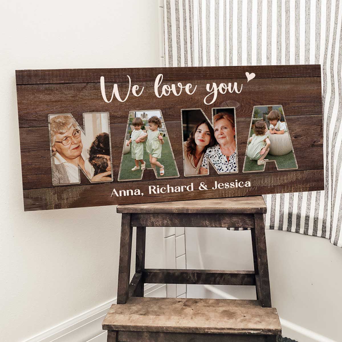Nana Mothers Day Gifts, Nana Custom Picture Canvas, Nana Gifts From Grandchildren, Grandma Birthday Gifts, Gifts For Grandma