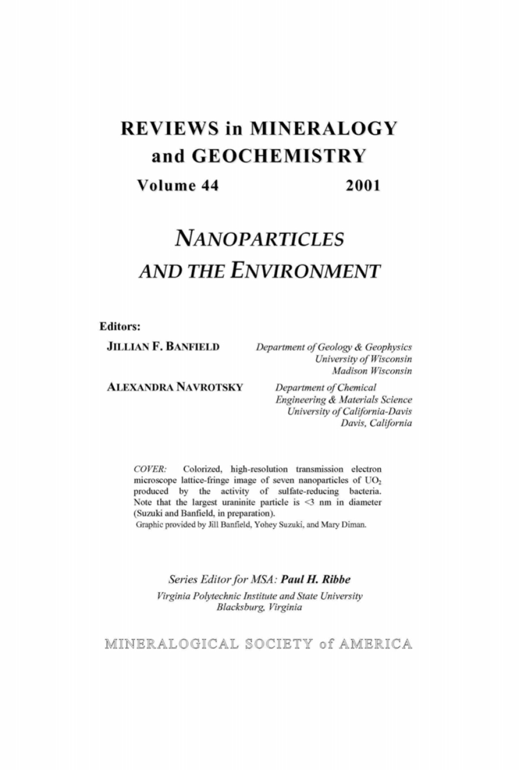 Nanoparticles and the Environment 1st Edition â€“ PDF/EPUB Version Downloadable