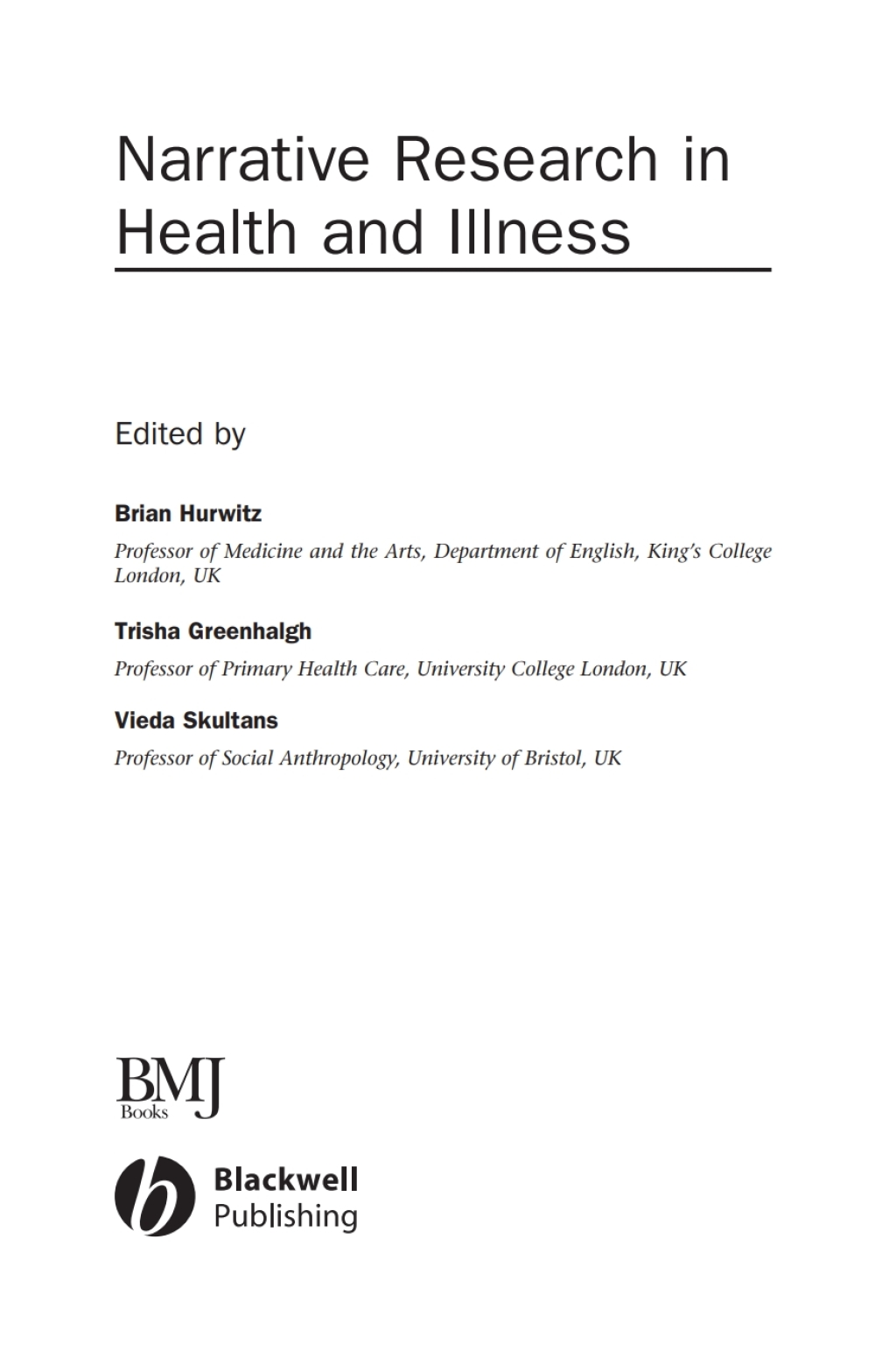 Narrative Research in Health and Illness 1st Edition â€“ PDF/EPUB Version Downloadable