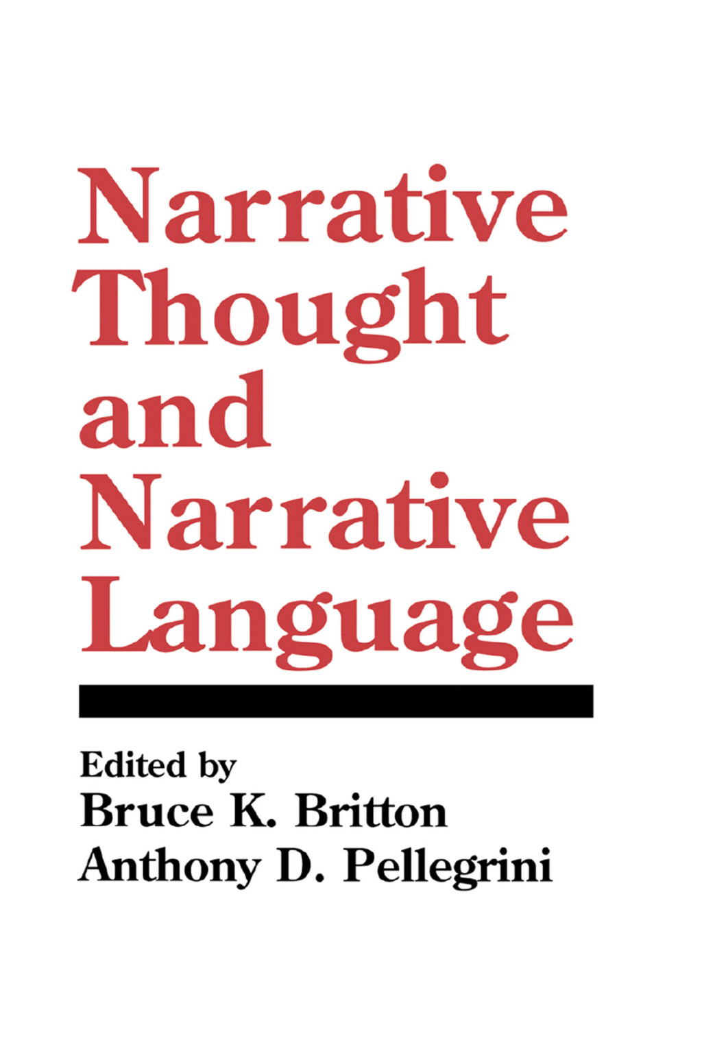 Narrative Thought and Narrative Language 1st Edition â€“ PDF/EPUB Version Downloadable