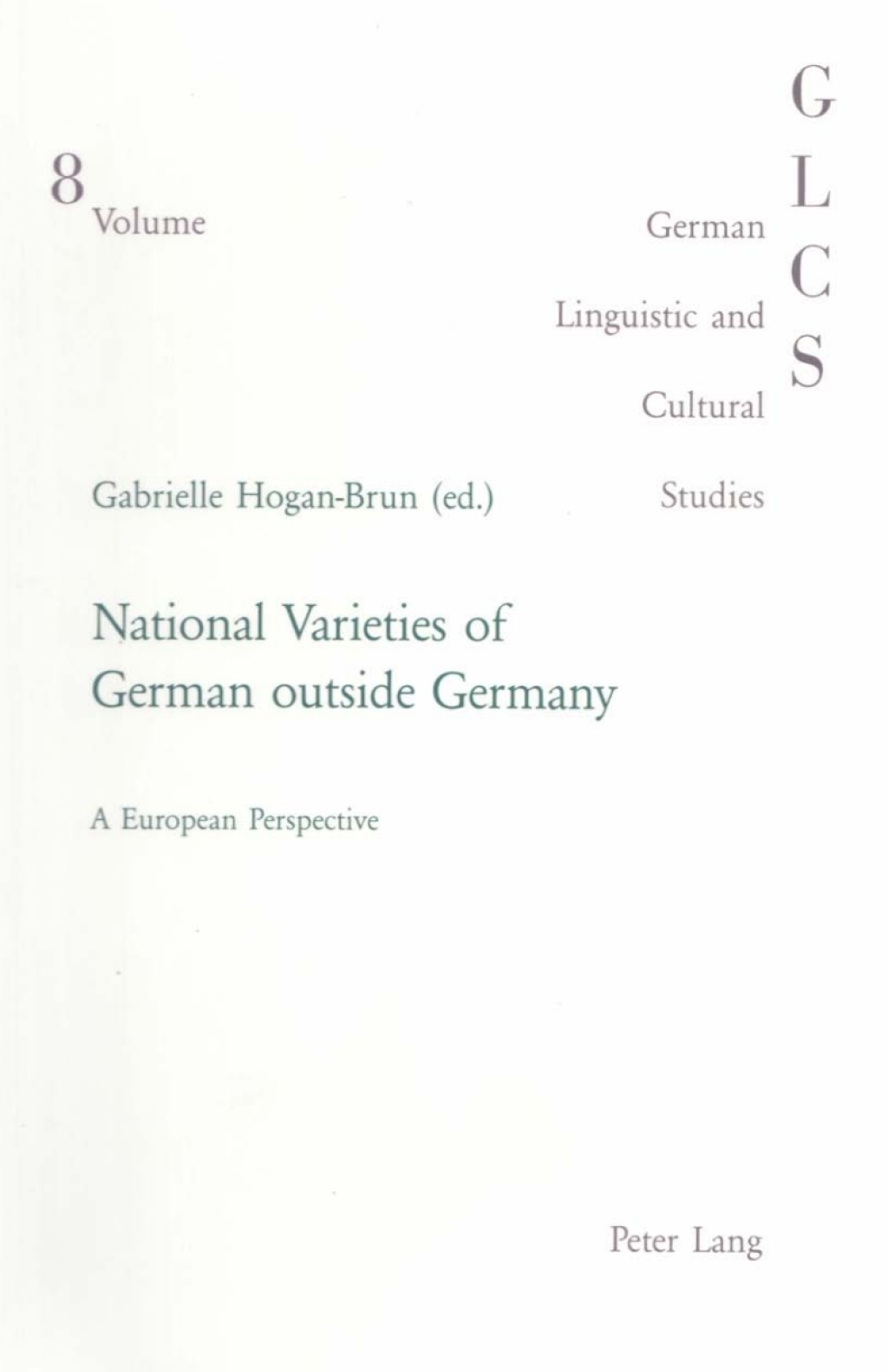 National Varieties of German outside Germany A European Perspective 1st Edition â€“ PDF/EPUB Version Downloadable