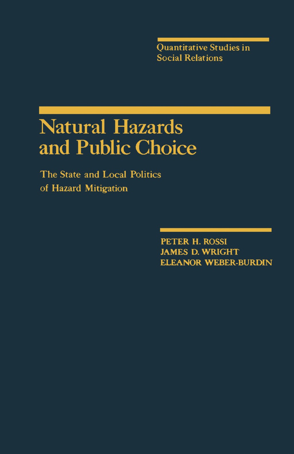 Natural Hazards and Public Choice The State and Local Politics of Hazard Mitigation  â€“ PDF/EPUB Version Downloadable