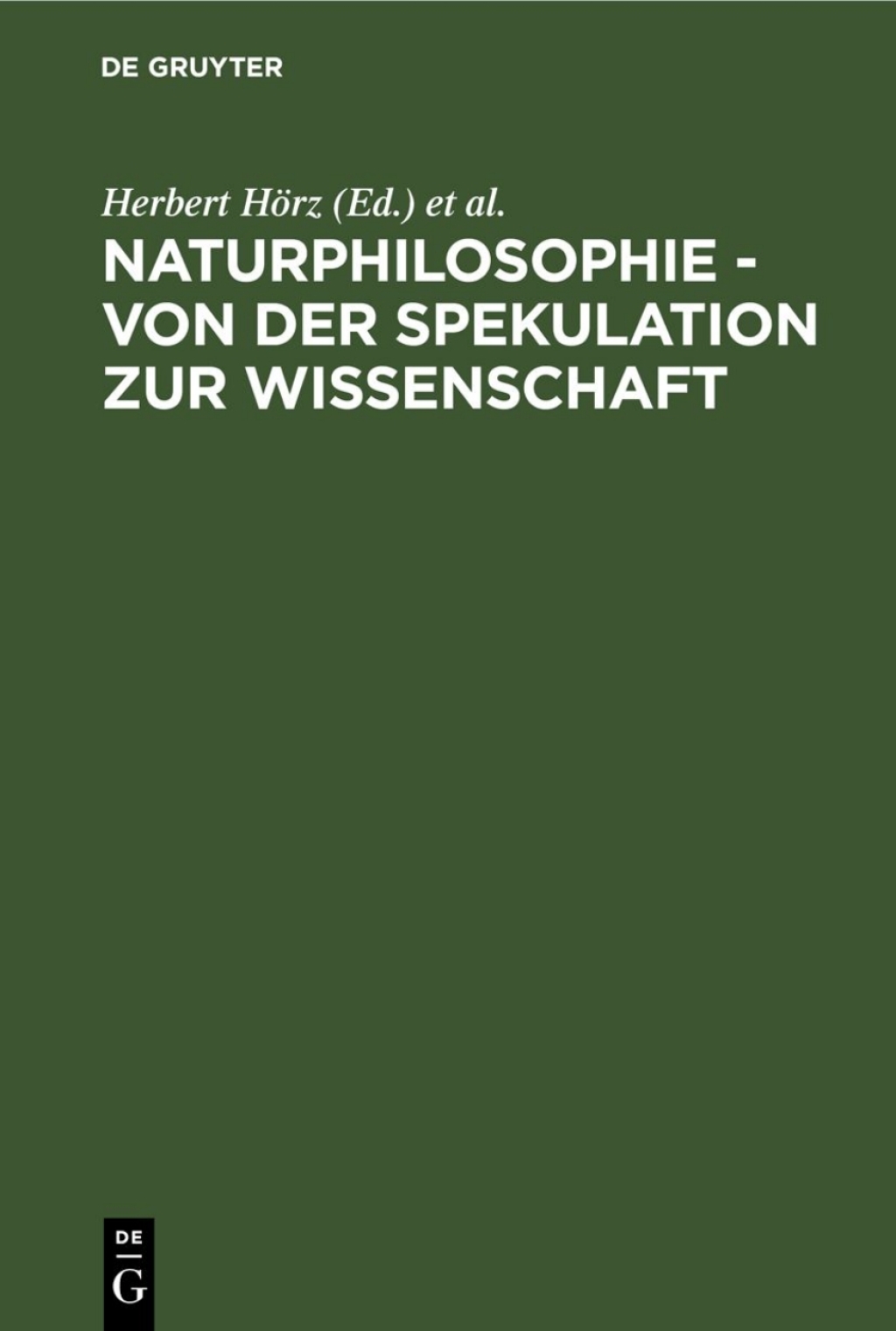 Naturphilosophie - von der Spekulation zur Wissenschaft 1st Edition â€“ PDF/EPUB Version Downloadable