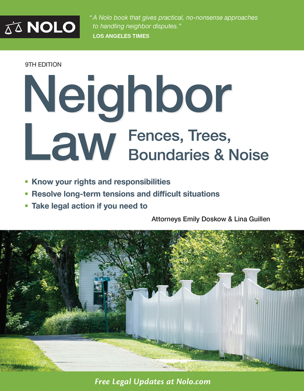 Neighbor Law Fences, Trees, Boundaries & Noise 9th Edition - (PDF/EPUB Version)