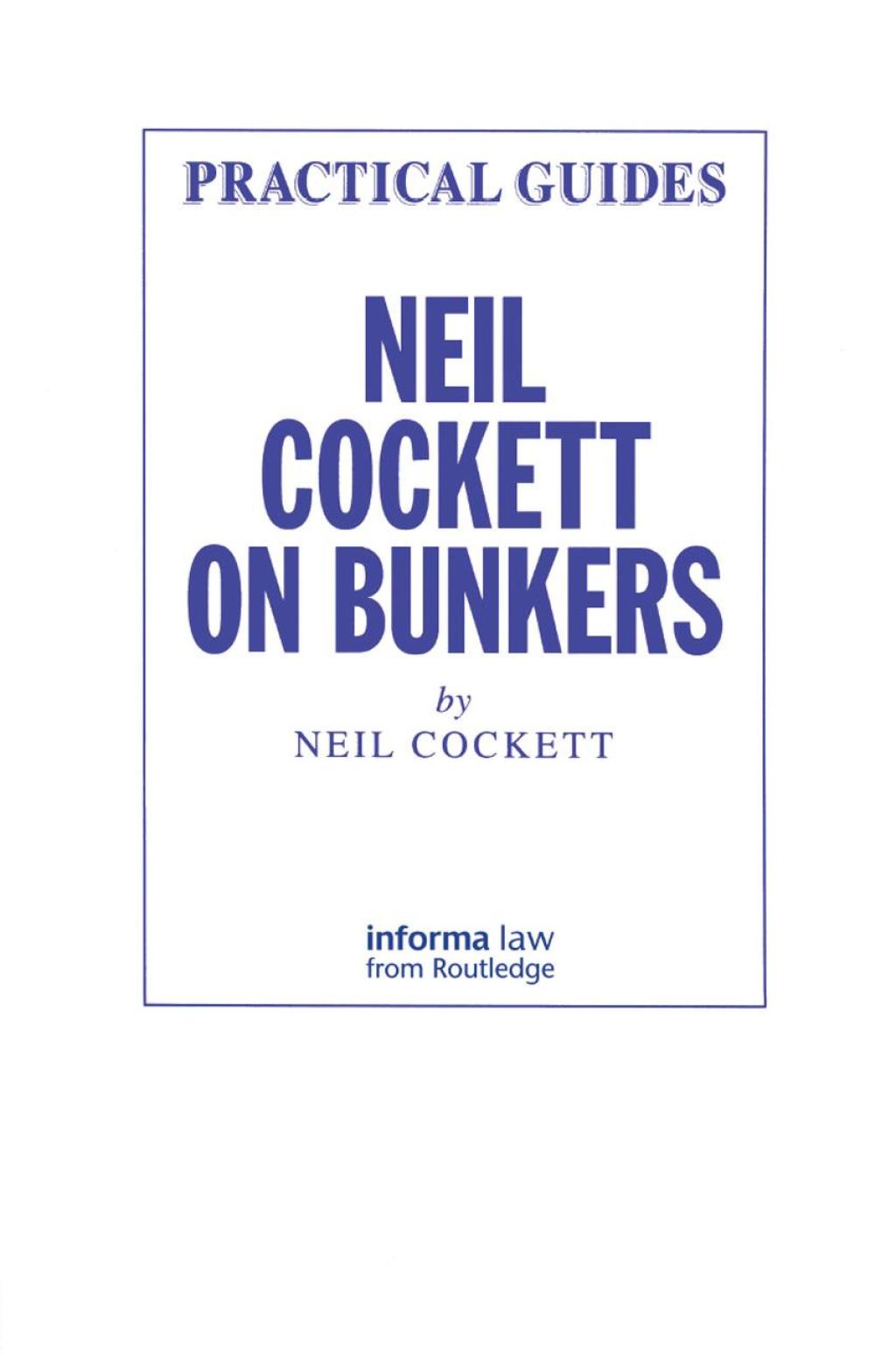 Neil Cockett on Bunkers 1st Edition â€“ PDF/EPUB Version Downloadable