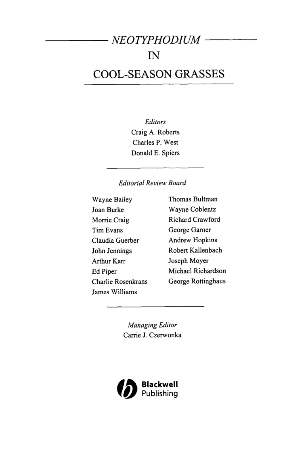 Neotyphodium in Cool-Season Grasses 1st Edition â€“ PDF/EPUB Version Downloadable