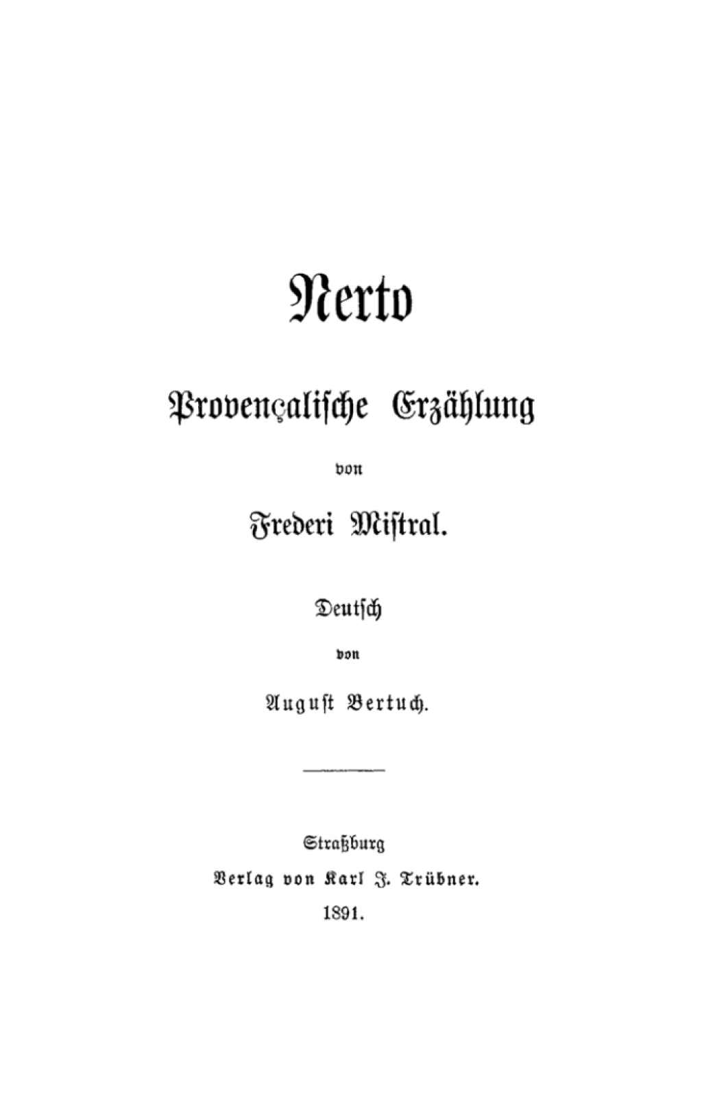 Nerto ProvenÃ§alische ErzÃ¤hlung 1st Edition â€“ PDF/EPUB Version Downloadable