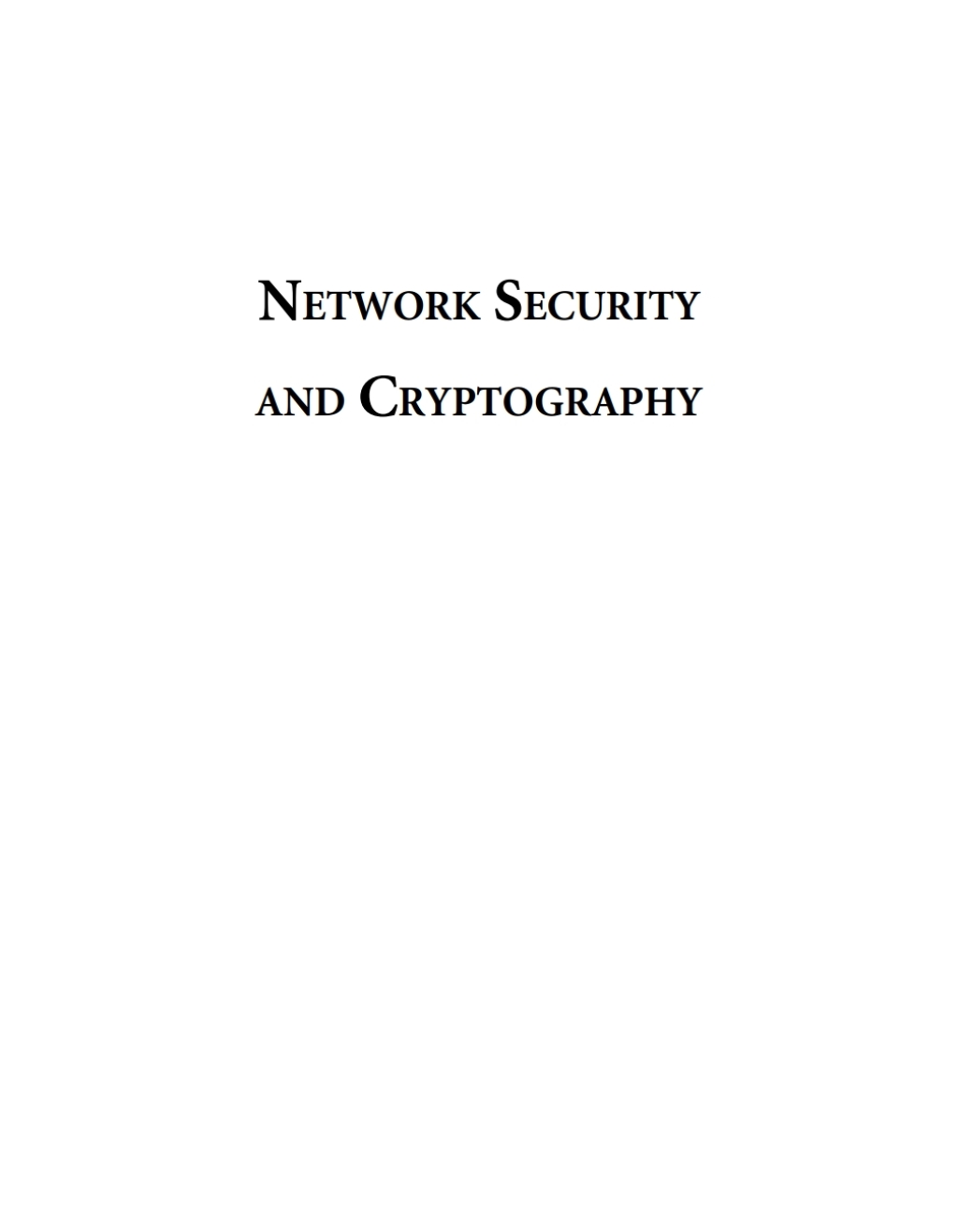 Network Security and Cryptography 1st Edition â€“ PDF/EPUB Version Downloadable