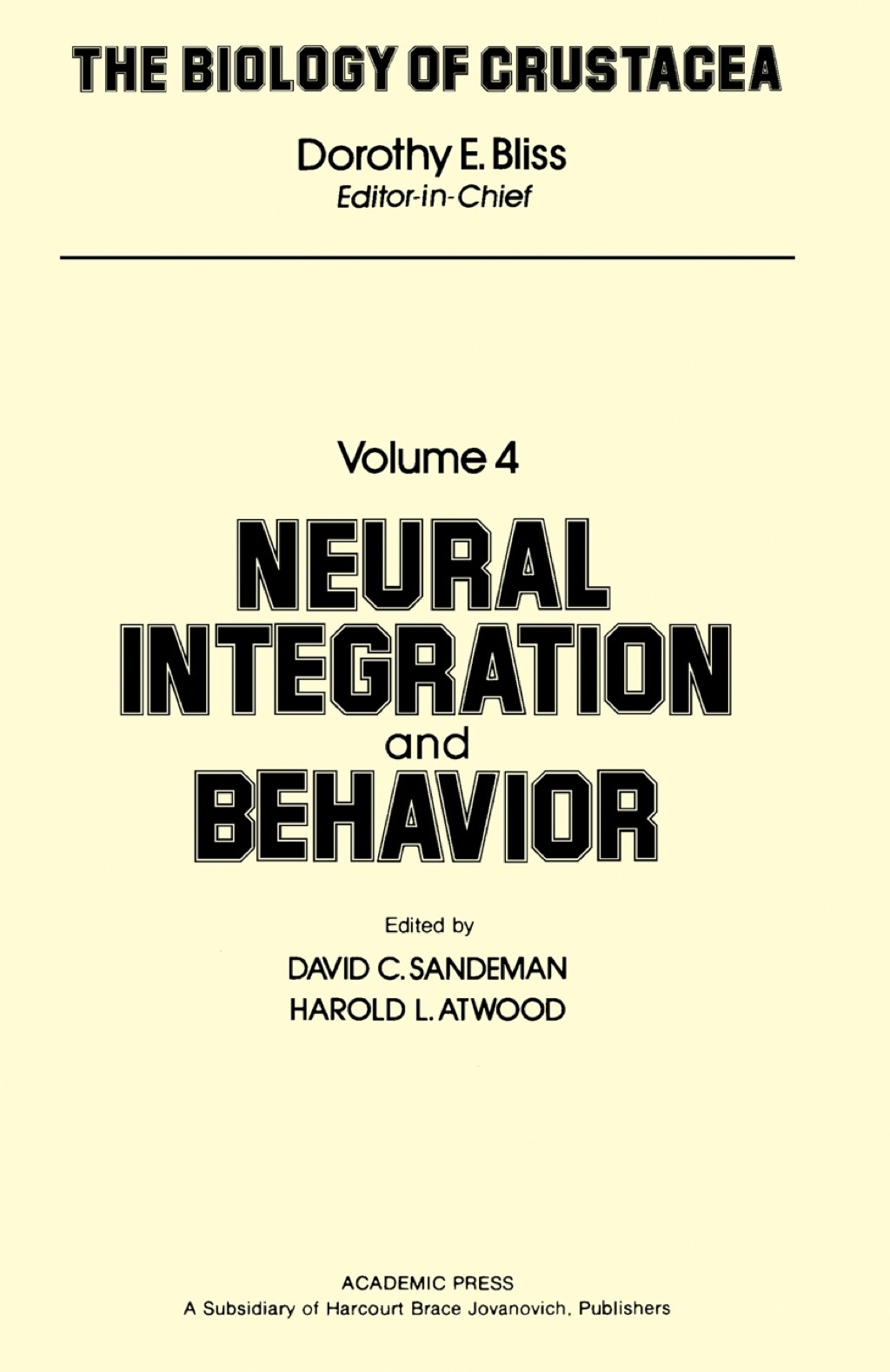 Neural Integration and Behavior 1st Edition â€“ PDF/EPUB Version Downloadable