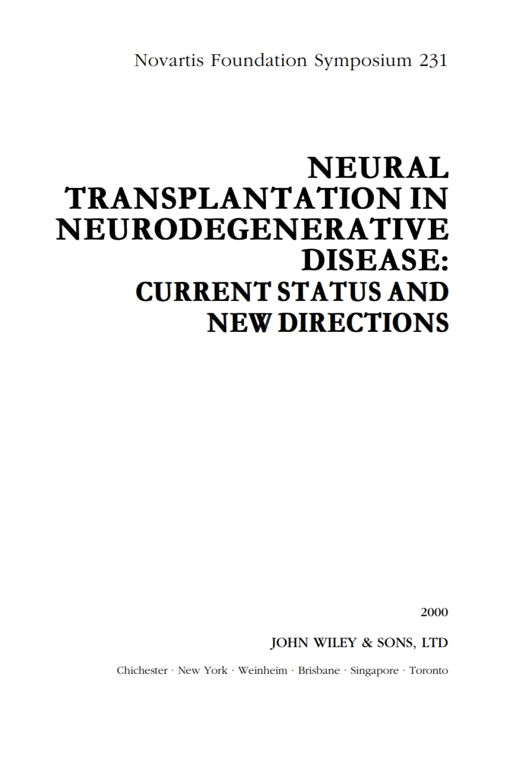 Neural Transplantation in Neurodegenerative Disease Current Status and New Directions 1st Edition â€“ PDF/EPUB Version Downloadable