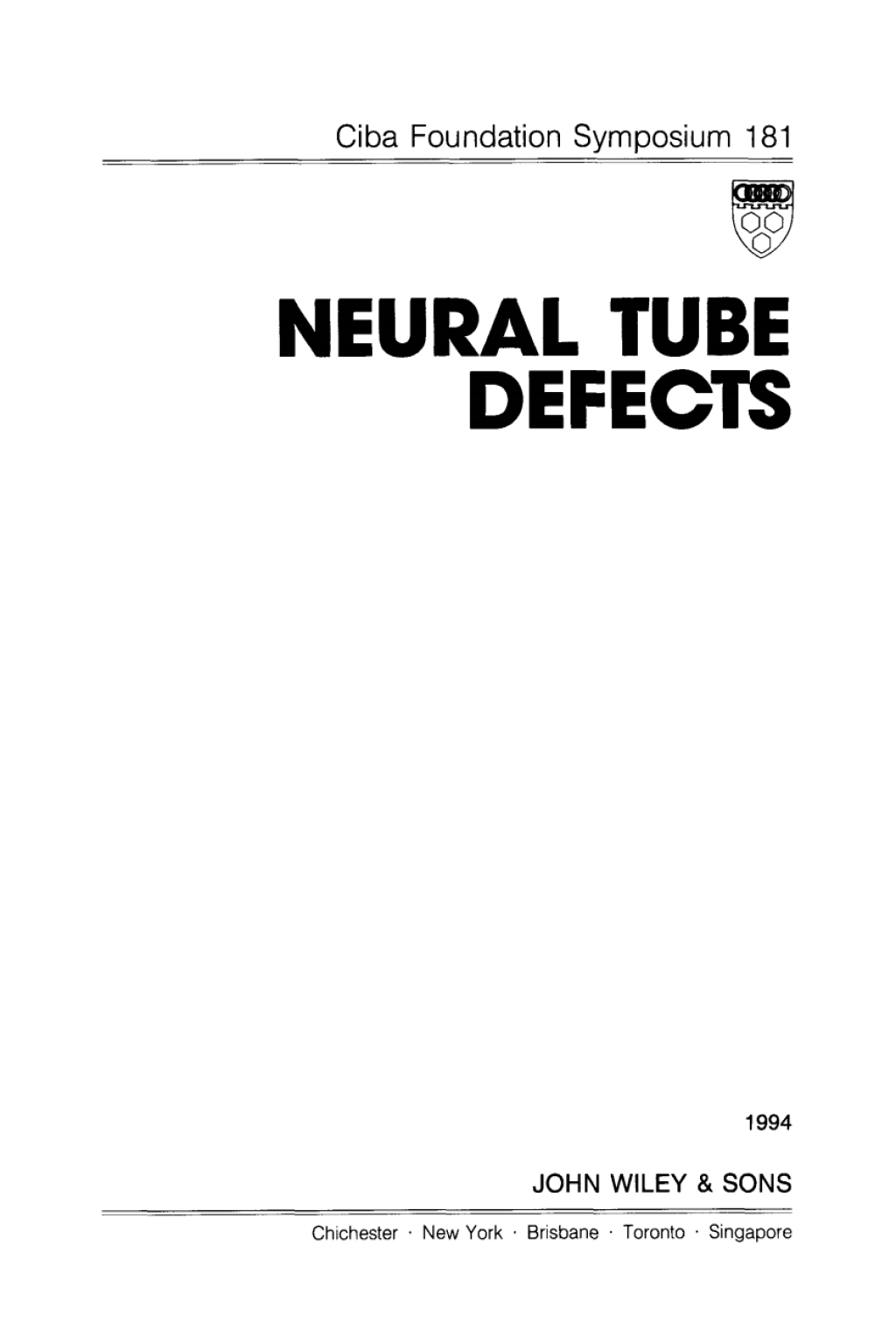 Neural Tube Defects 1st Edition â€“ PDF/EPUB Version Downloadable