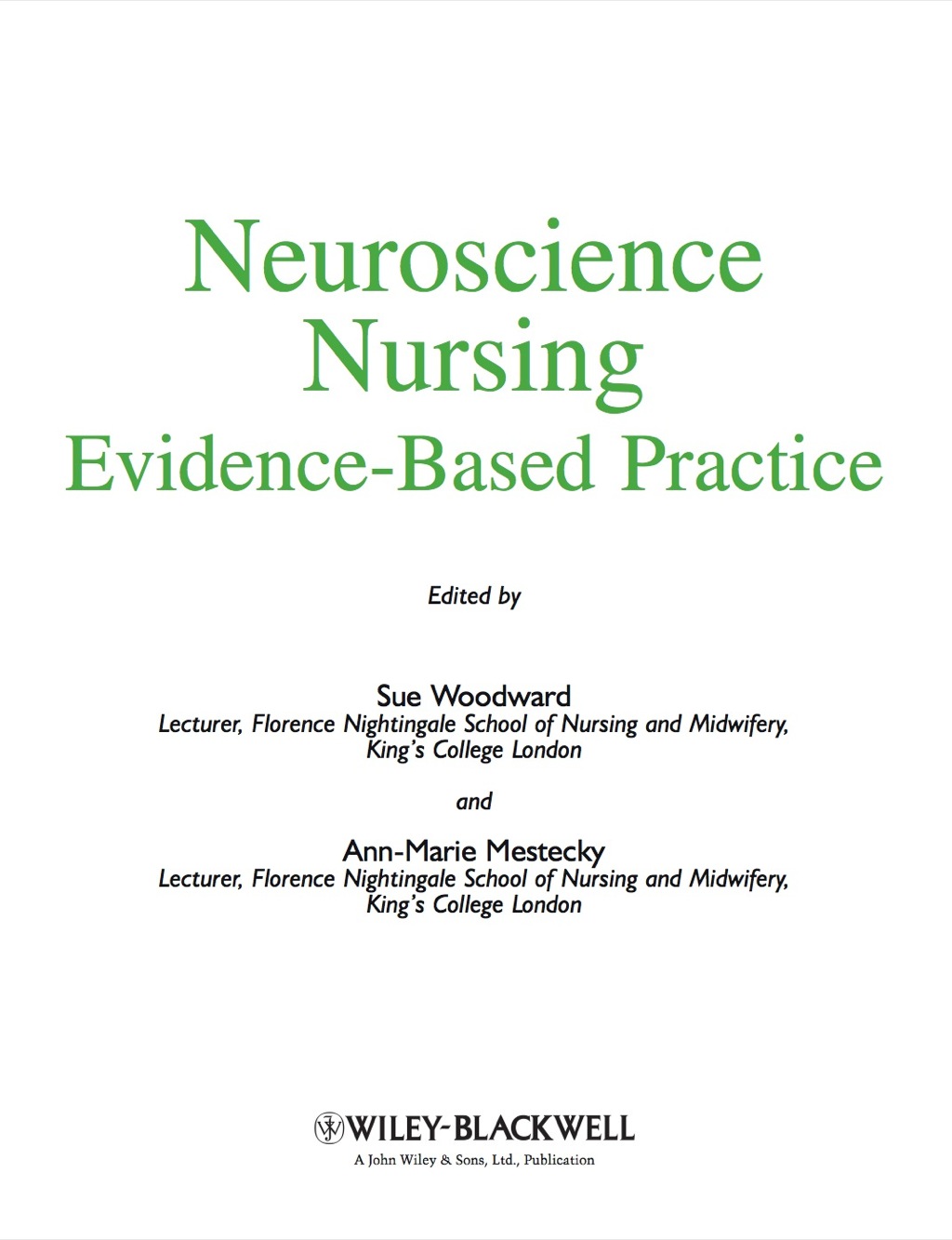 Neuroscience Nursing: Evidence-Based Theory and Practice  â€“ PDF/EPUB Version Downloadable