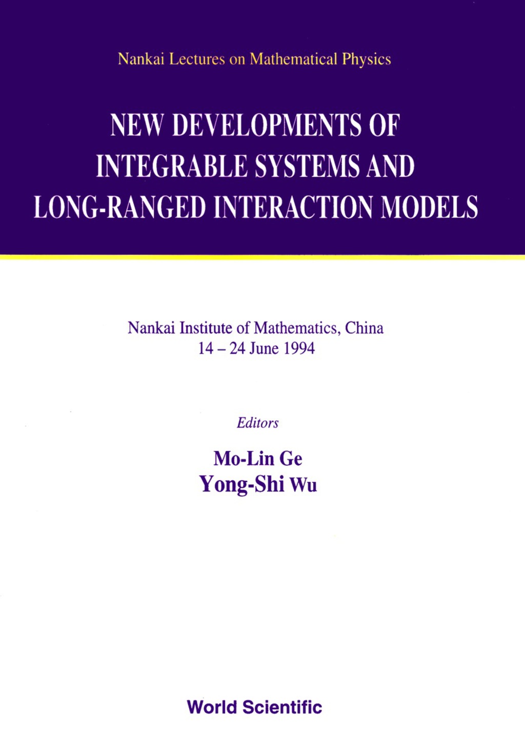 New Developments Of Integrable Systems And Long-ranged Interaction Models  â€“ PDF/EPUB Version Downloadable