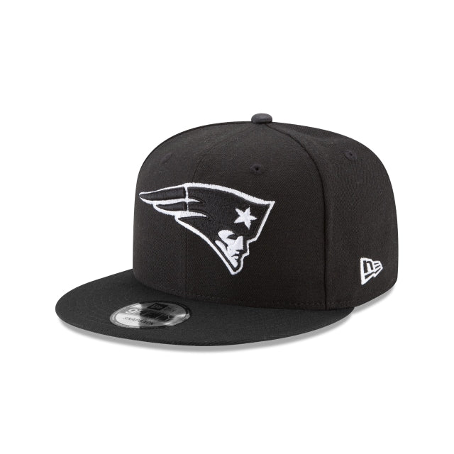 New England Patriots Black and White 9FIFTY Snapback