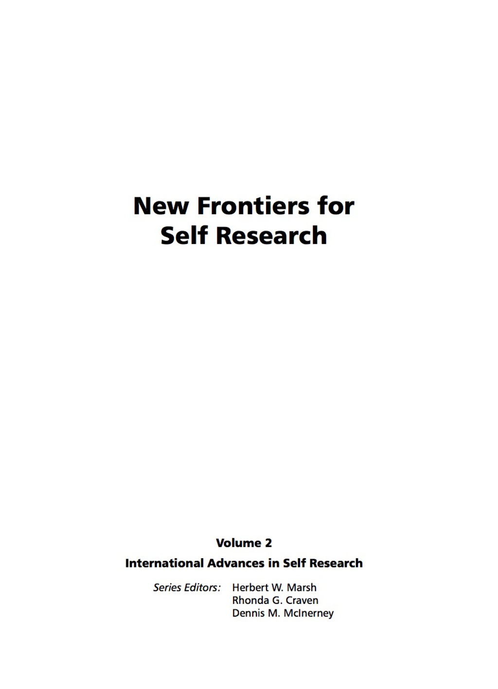 New Frontiers for Self Research  â€“ PDF/EPUB Version Downloadable