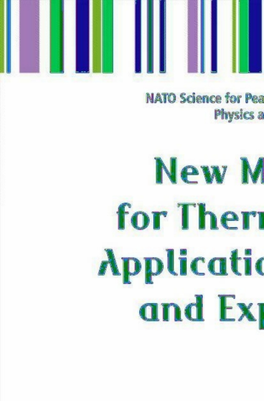 New Materials for Thermoelectric Applications: Theory and Experiment  â€“ PDF/EPUB Version Downloadable