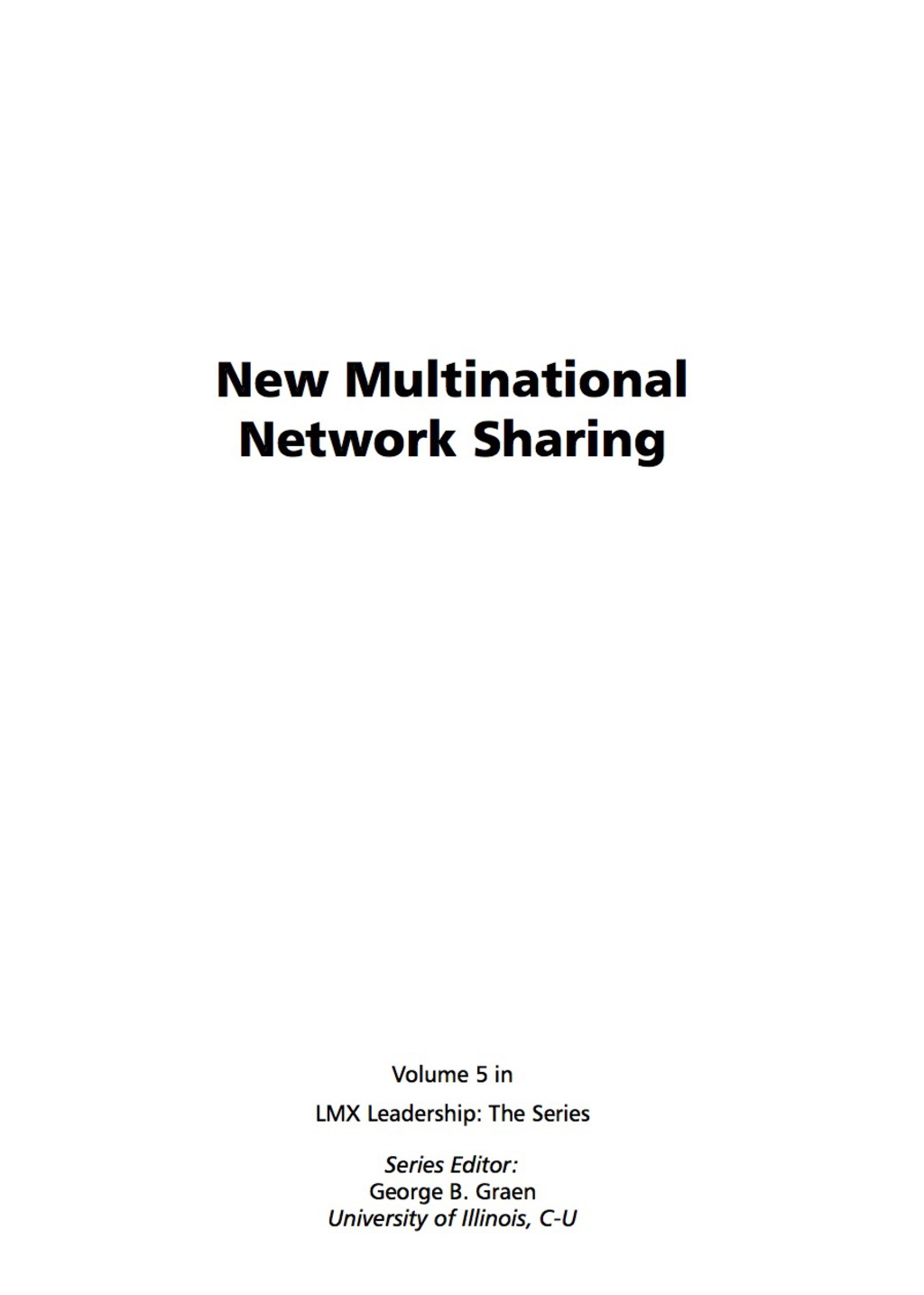 New Multinational Network Sharing  â€“ PDF/EPUB Version Downloadable