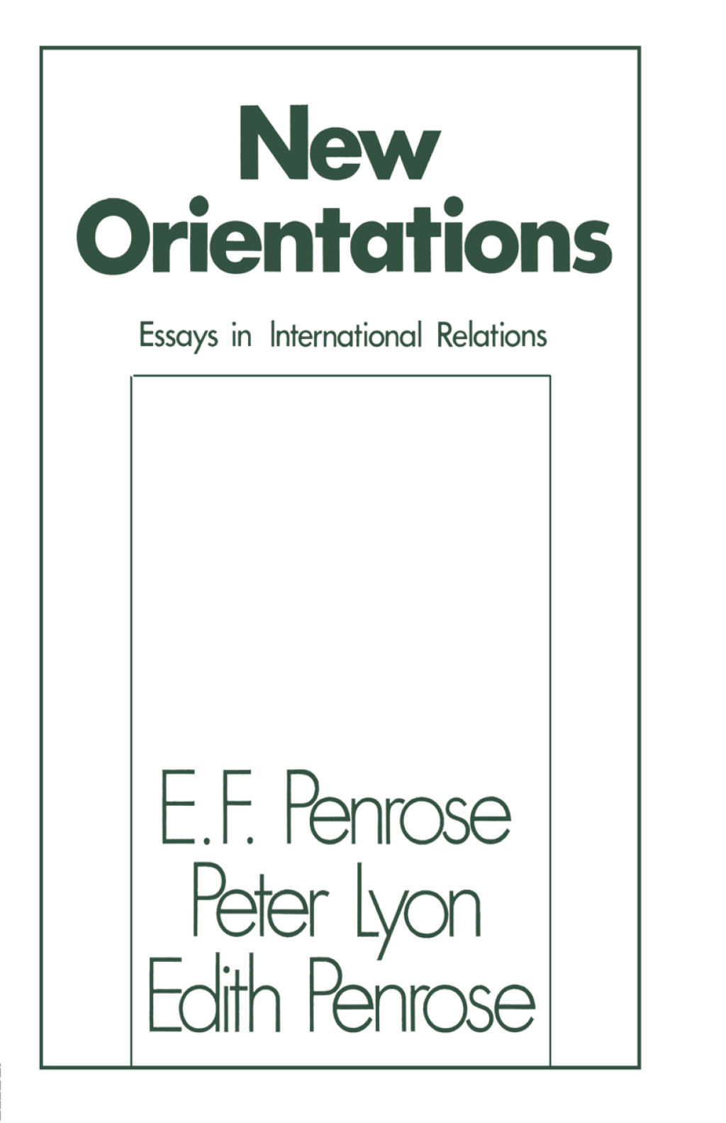 New Orientations Essays in International Relations 1st Edition â€“ PDF/EPUB Version Downloadable