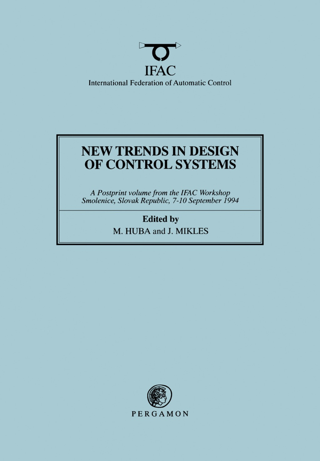 New Trends in Design of Control Systems 1994  â€“ PDF/EPUB Version Downloadable