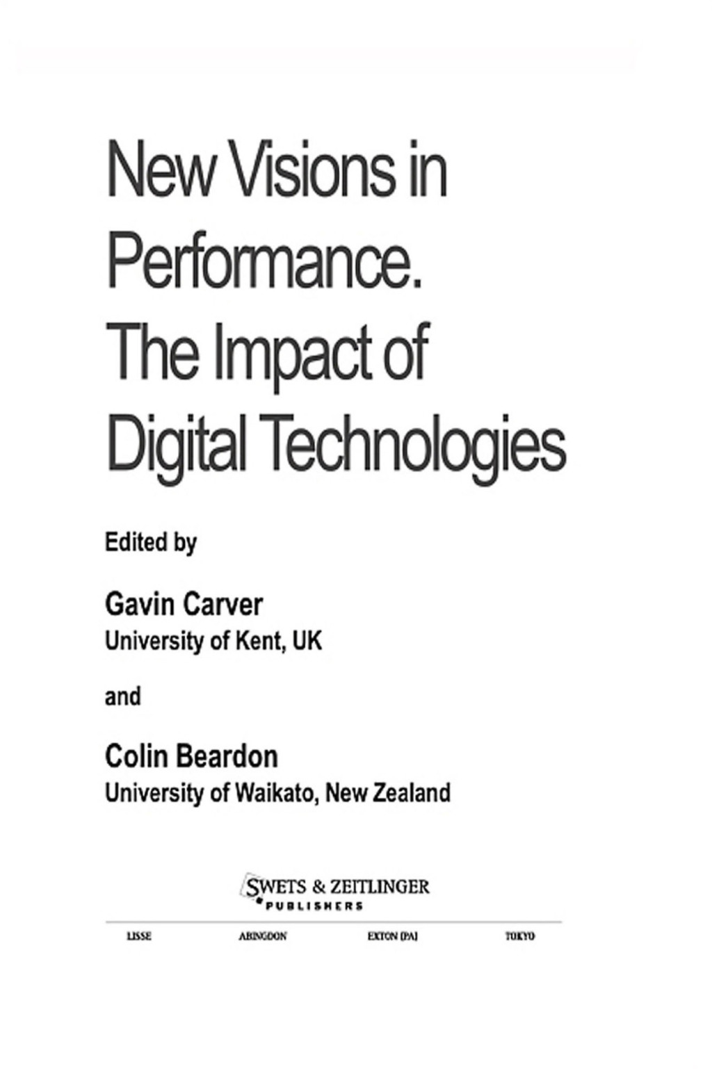 New Visions In Performance 1st Edition â€“ PDF/EPUB Version Downloadable